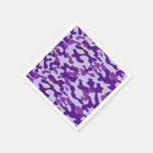 Lila Camouflage Serviette (Ecke)