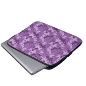 Lila Camouflage-Tarnungs-Muster-Laptop-Hülse Laptopschutzhülle (Vorne Knopf)