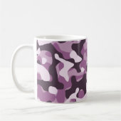 Lila Camouflage-Tasse Kaffeetasse (Links)