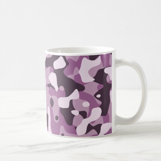 Lila Camouflage-Tasse Kaffeetasse (Rechts)