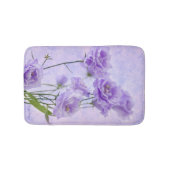 Lila Campanella Blume Makro Badematte (Vorderseite)