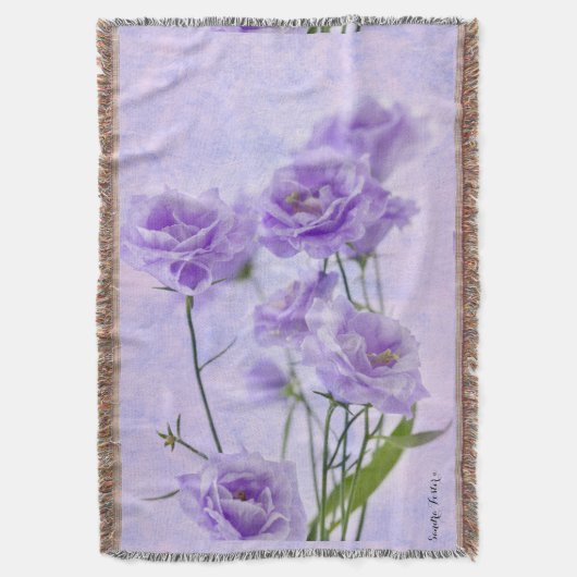 Lila Campanella Blume Makro Decke (Vorderseite Vertikal)