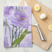 Lila Campanella Blume Makro Handtuch (Viertel Falte)