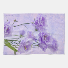 Lila Campanella Blume Makro Handtuch