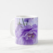 Lila Campanella Blume Makro Kaffeetasse (Vorderseite Links)