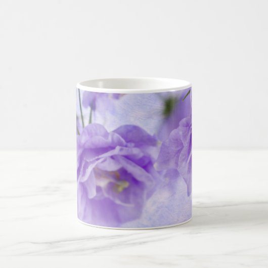 Lila Campanella Blume Makro Kaffeetasse (Mittel)