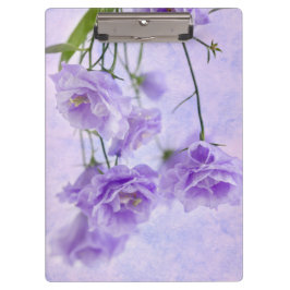Lila Campanella Blume Makro Klemmbrett