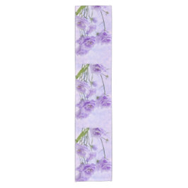 Lila Campanella Blume Makro Kurzer Tischläufer