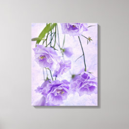 Lila Campanella Blume Makro Leinwanddruck