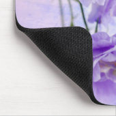 Lila Campanella Blume Makro Mousepad (Ecke)