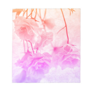 Lila Campanella Blume Makro Notizblock