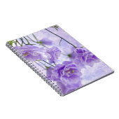 Lila Campanella Blume Makro Notizblock (Rechte Seite)