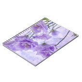 Lila Campanella Blume Makro Notizblock (Linke Seite)