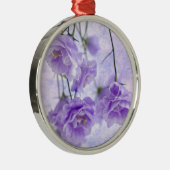 Lila Campanella Blume Makro Ornament Aus Metall (Rechts)