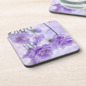 Lila Campanella Blume Makro Untersetzer (Linke Seite)