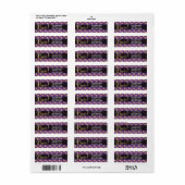 Lila Candy Corn & Gold Dots Whimsisches Halloween (Vorne)