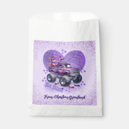 Lila Candy Crusher Be Mine Monster Truck Geschenktütchen