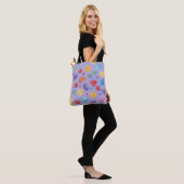 "Lila Candy Star Tote Bag Tasche (Am Model)