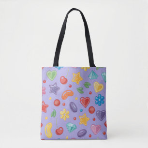 „Lila Candy Star-Tragetasche“ Tasche