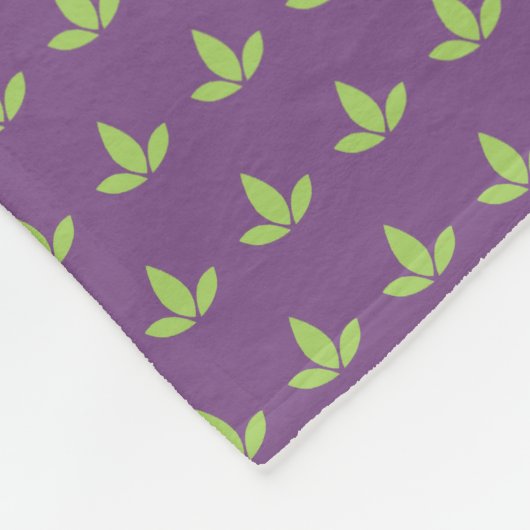 Lila Cannatopia Logo-Decke Fleecedecke (Ecke)