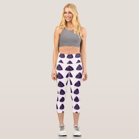 Lila Capri Leggings (Vorderseite)