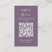Lila | Capture the Liebe QR Code Begleitkarte (Vorderseite)