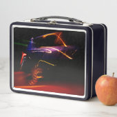 lila Car-Tanzkasten Metall Brotdose (Beispiel)