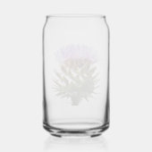 Lila Cardoon-Distel-Blume Dosenglas (Rückseite)