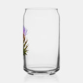 Lila Cardoon-Distel-Blume Dosenglas (Links)