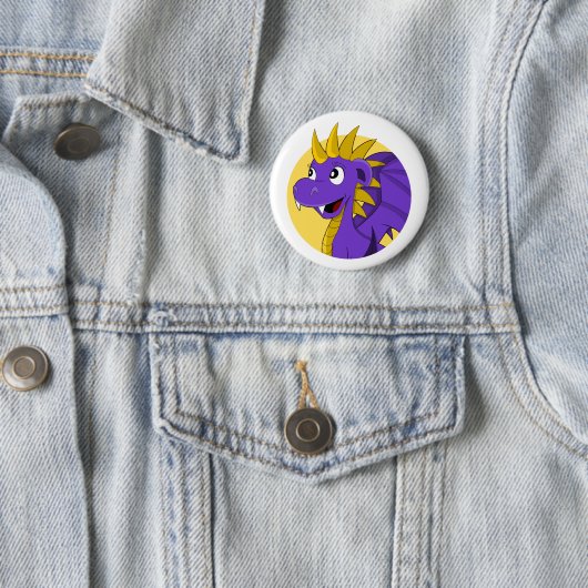 Lila Cartoon Button (Beispiel)