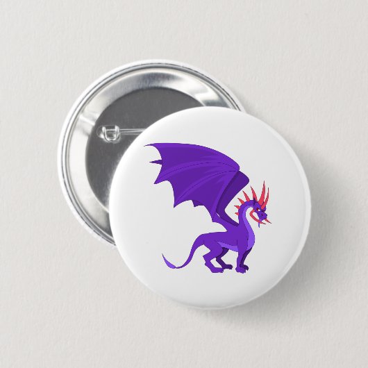 Lila Cartoon Button (Vorne & Hinten)