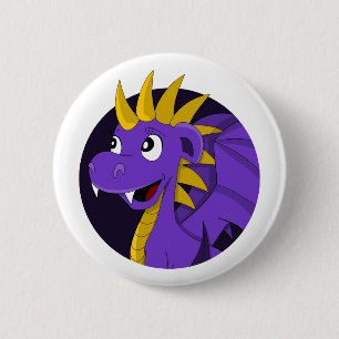 Lila Cartoon Button