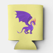 Lila Cartoon Dosenkühler (Rückseite)