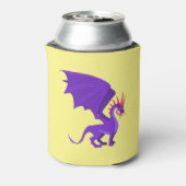 Lila Cartoon Dosenkühler (Kanne Rückseite)