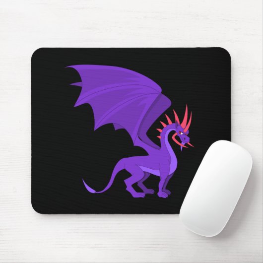 Lila Cartoon Mousepad (Mit Mouse)