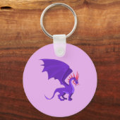 Lila Cartoon Schlüsselanhänger (Vorderseite)