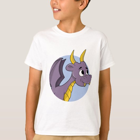 Lila Cartoon T - Shirt (Vorderseite)