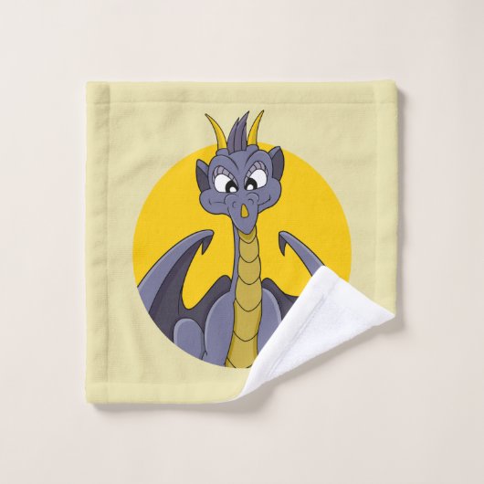 Lila Cartoon Waschlappen (Waschlappen)