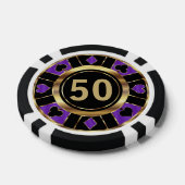Lila Casino Pokerchips (Einzeln)