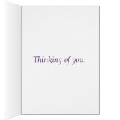 Lila Cat Beileid Pet Loss (Innen (Rechts))