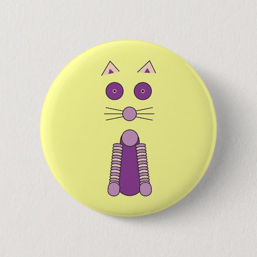 LILA CAT BUTTON (Vorderseite)