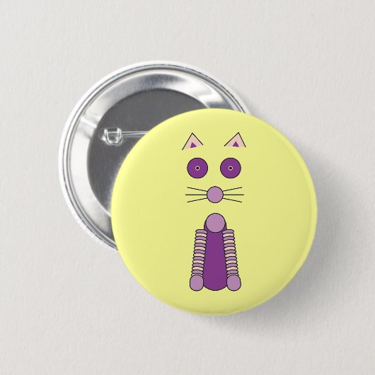 LILA CAT BUTTON (Vorne & Hinten)