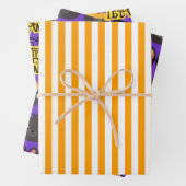 Lila Cat Halloween Geschenkpapier Set (Beispiel)