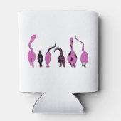 Lila Cat-Hintern Dosenkühler (Rückseite)