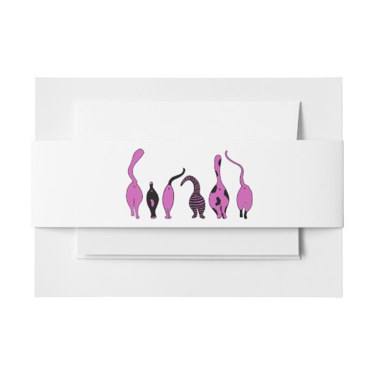 Lila Cat-Hintern Einladungsbanderole (Vorderseite Beispiel)