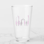 Lila Cat-Hintern Glas (Rückseite)