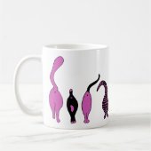 Lila Cat-Hintern Kaffeetasse (Links)