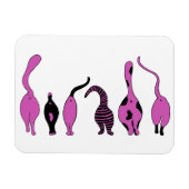 Lila Cat-Hintern Magnet (Horizontal)