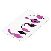 Lila Cat-Hintern Magnet (Linke Seite)