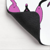 Lila Cat-Hintern Mousepad (Ecke)